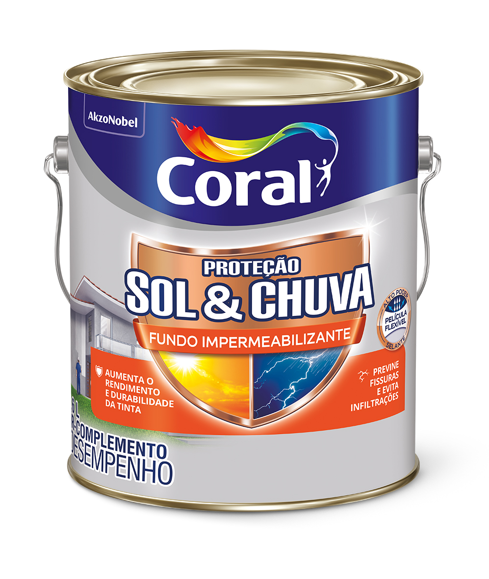 Coral Proteção Sol & Chuva Pintura Impermeabilizante 